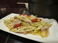 鲜笋肉片30元-天师洞道家食堂