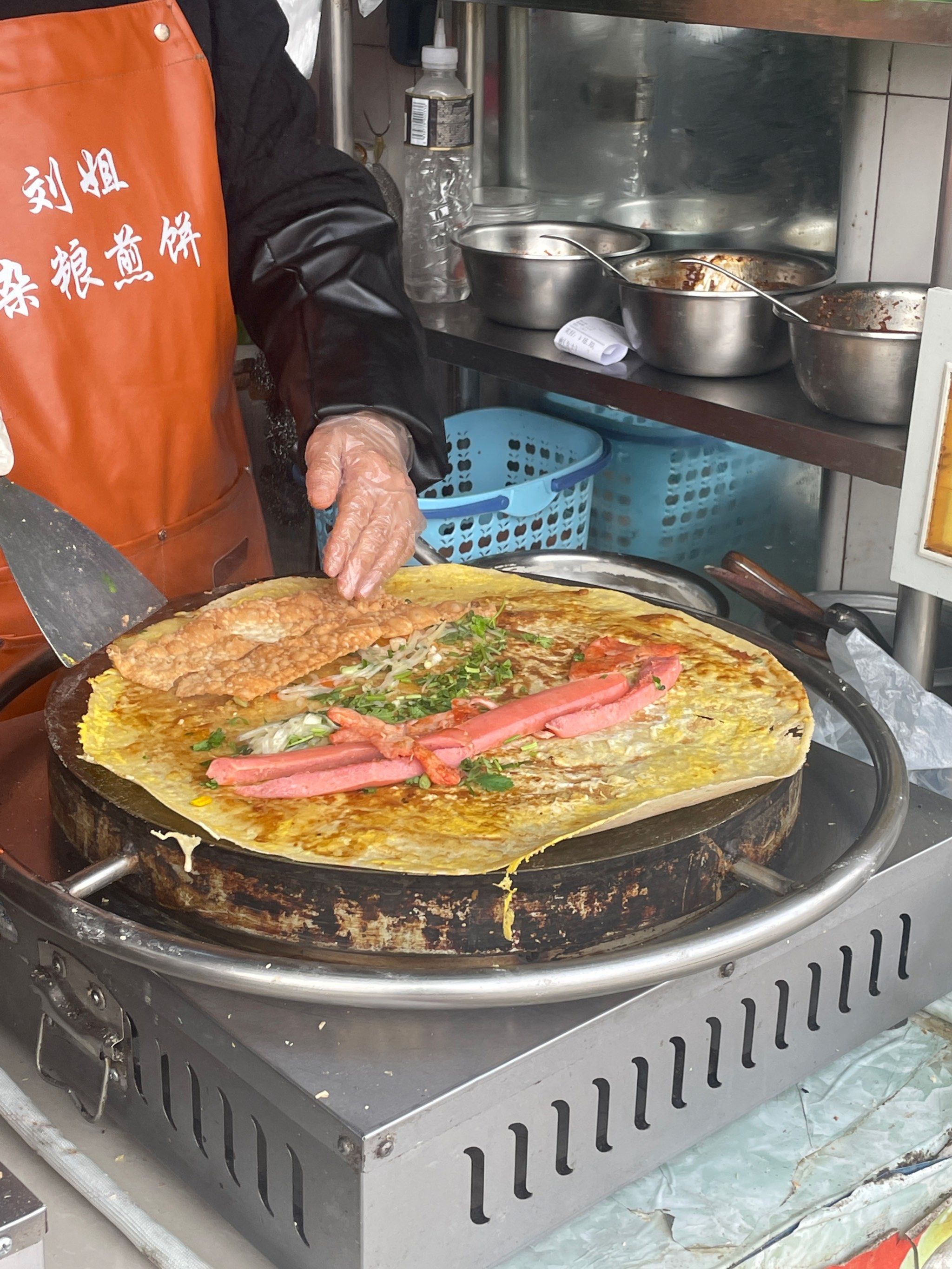 开了很多年的杂粮煎饼