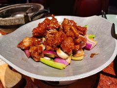 蒜香蜜汁排骨-绿茶餐厅(蓝色港湾店)