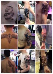 人物-蜉蝣刺青纹身定制