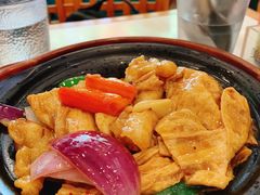 红烧支竹斑腩煲-新世界餐厅(万达店)