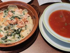 奶汁鸡肉焗菠菜-萨莉亚意式餐厅(杭州西溪龙湖天街店)