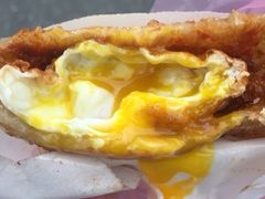 -小红车炸蛋葱油饼