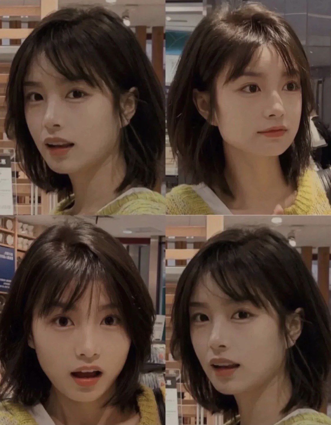 学生党减龄百搭锁骨发型可少女可温柔~\\n·八字刘海清晰修饰大脸