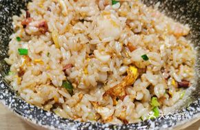 Shrimp and Chicken Fried Rice with Orlean Sausage