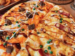 双层芝心薄脆海虾拼牛肉披萨-必胜客(金元宝店)