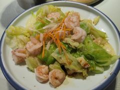 鲜虾油淋洋白菜-王大厨·海鲜·家常菜