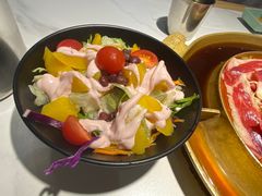 黄桃黄桃沙拉-猪啊牛呀羊啊铜盘烤肉(正大广场店)