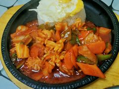 辣炒鱿鱼石锅拌饭-中场休息食间(杨柳青店)