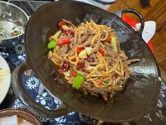 干锅牛肉丝-张关合渣(航空大道店)