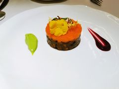 黑鱼籽酱香牛肉木瓜塔塔-王品台塑牛排(成都万象城店)