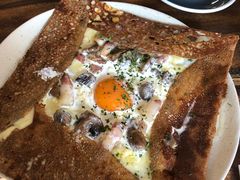 鸡蛋蘑菇熏肉荞麦可丽饼-RAC BAR(安福路店)