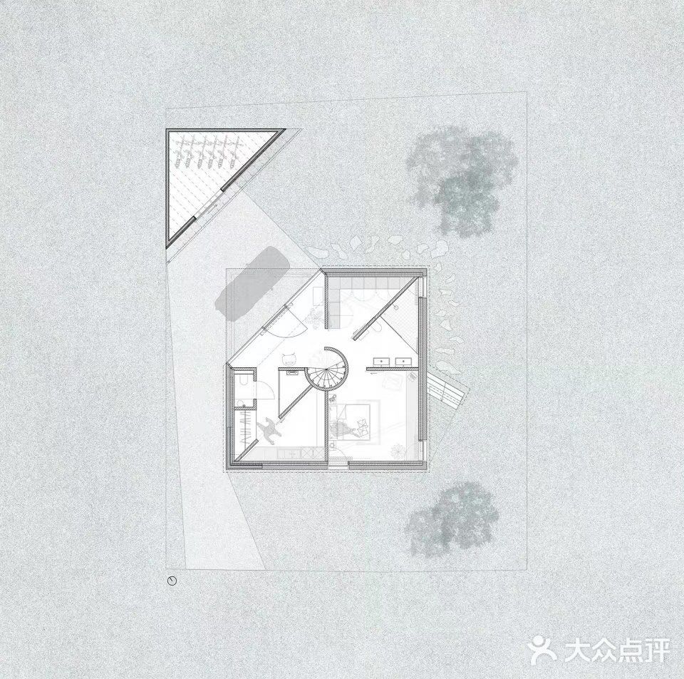 平面中切入了三个三角形