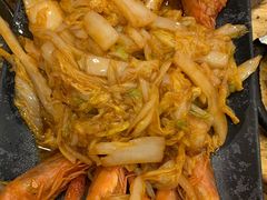 大虾烧白菜-老东镇啤酒屋海鲜加工·蒸汽海鲜·海鲜烧烤(台东店)