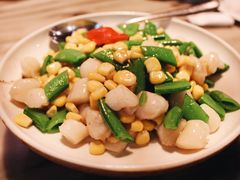 蜜豆玉米炒高邮湖鲜贝-九朝会昆曲·宴(望京店)