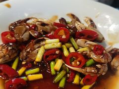 呛腌蟹钳-早船·深海鱼锅泡饼(沧州店)