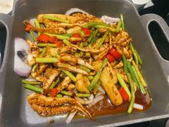 爆炒鱿鱼须-老头儿油爆虾·知味杭州(爱琴海购物中心)