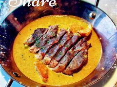 低温慢煮澳洲牛板腱佐奶香黄咖喱-大八江景意大利西餐厅LargeEight Italy Restaurant(1862时尚艺术中心店)