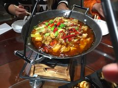 -东来菜馆•手抓海鲜家常菜•海鲜锅贴(鸽子窝店)
