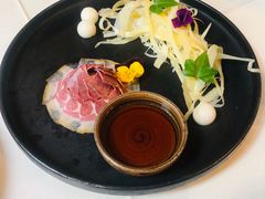 三年金钱火腿配大理手撕乳扇-泓0871臻选云南菜·味庄