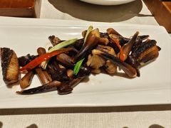 黑鸡枞炒鳗鱼柳-狮王府淮扬菜(夫子庙老门东店)