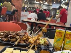 自助取餐区-宝记烧烤·碳锅羊肉·羊蝎子火锅·夜食社(文体路创始店)