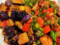 茄子肉丁小公鸡双拼拌面-文三里屯面馆(三里屯店)