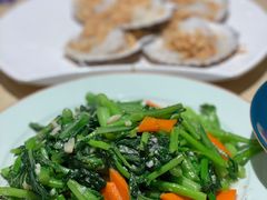 菜心烧海米-小船渔村•大连菜•大连焖鱼(黄河路店)