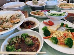 翡翠鲍汁扒海参-江南村酒家