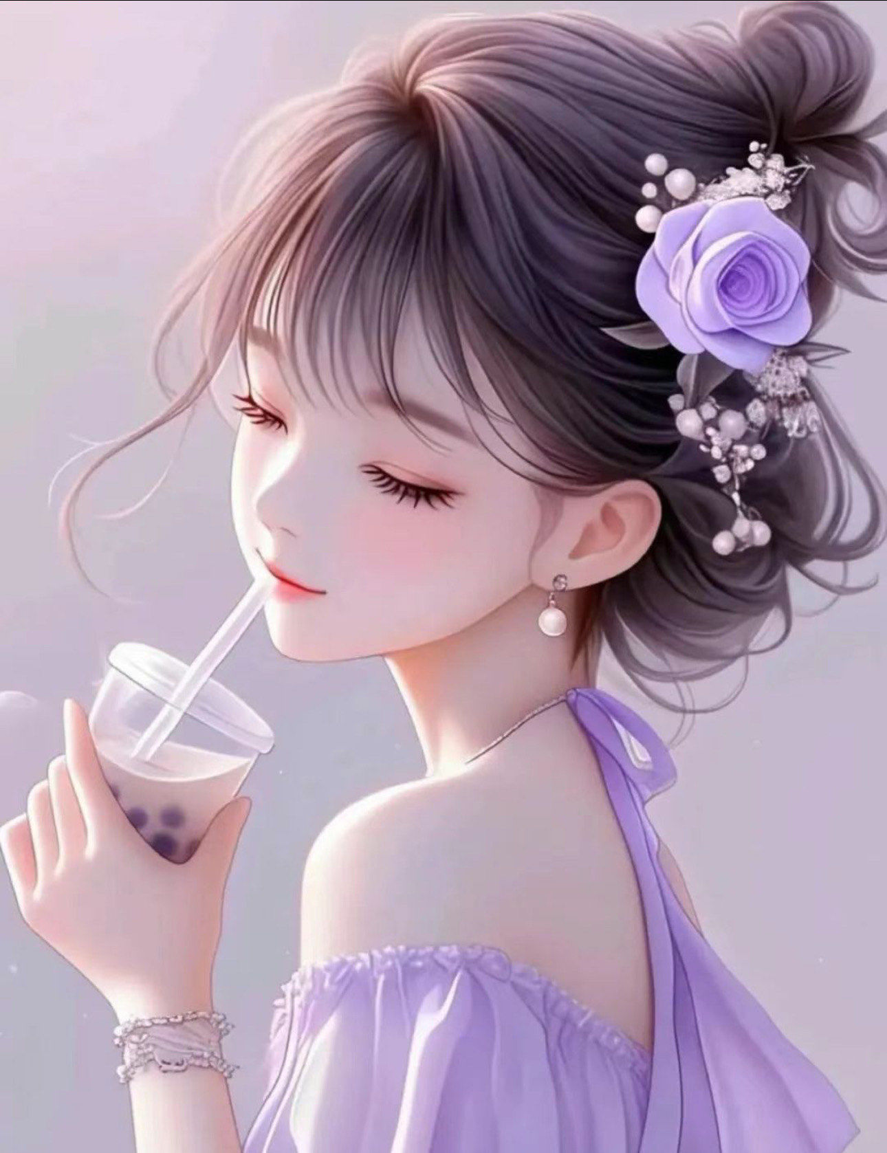 清新简约女头像