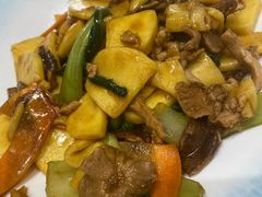 肉丝炒年糕-小姜锅贴(凤凰街店)