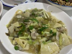 咸菜蘑菇炒冬笋-南花桥羊肉馆老字号(乌镇店)