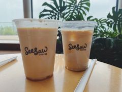 栀子花梨香拿铁-Seesaw Coffee(朝阳大悦城店)