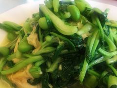 鸡毛菜豆米炒油皮-冶春茶社(官园桥店)