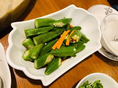 凉拌秋葵-云中鱼蒸汽石锅鱼(川沙百联店)