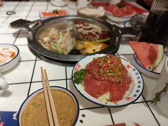 -喜悦小串丹东小黄牛海鲜烧烤大排档(民主广场店)