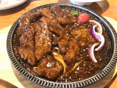 粤式黑椒牛排-小放牛炒菜馆(军校店)