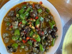 酱爆螺丝-芦茨金富饭庄·25年老字号·专做稻草鸡