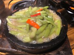 铁板鲜芋梗-农厨好味·温泉鹅·农家菜