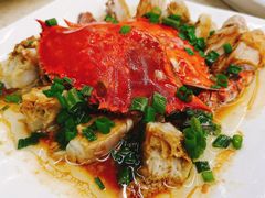 红膏蟹葱油-渔中舟海鲜大排档(普陀沈家门店)