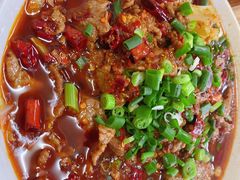 水煮牛肉片-九九牛肉馆(南山路店)