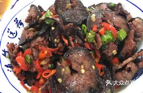 Stir-fried Pig Blood Balls