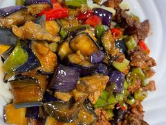 茄子肉丁小公鸡双拼拌面-文三里屯面馆(三里屯店)