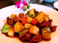 西葫芦牛肉粒-自在弥林花园餐厅(云栖店)