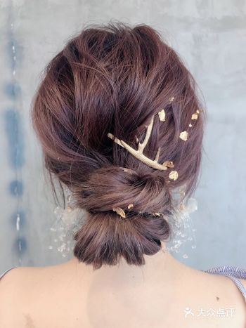 早上5分钟高级感金箔扎发