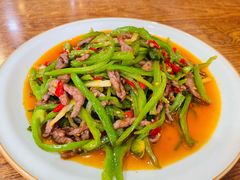 青椒肉丝-盐与味葱葱鲫鱼•自贡菜江湖菜(春熙店)
