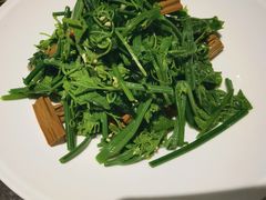 炝拌丝瓜尖-北平盛世·新京菜·北京烤鸭(劲松·双井店)