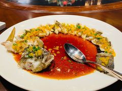 黄灯笼椒蒸笋壳鱼-三利音·浦之舟(滨江大道店)