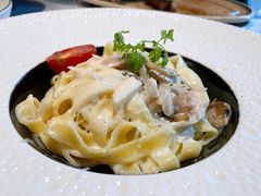 蘑菇蒜香柠檬奶油意大利面-燃扒房Steakhouse(皇庭店)