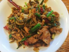 水淹菜炒肉-蜗牛小馆醉乡民谣云南菜(惠新西里店)